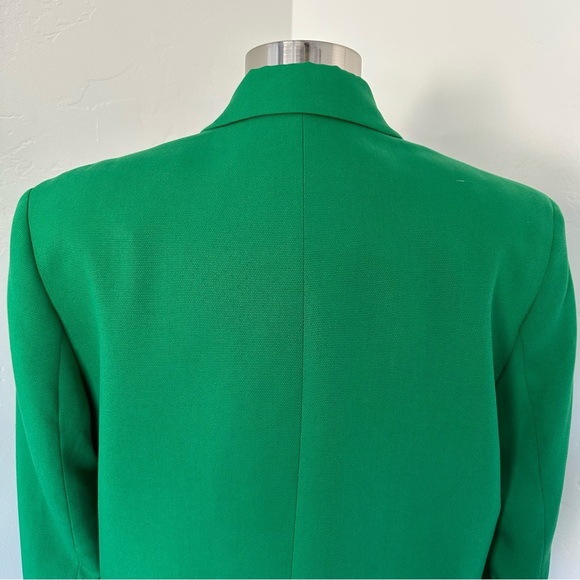 Zara Green Double Breasted Blogger Favored Long Blazer Size S - Picture 10 of 17